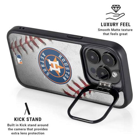 MLB Houston Astros Game Ball iPhone 14 Pro Kickstand Case